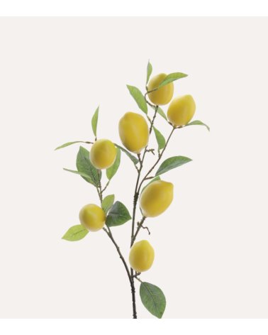 Rama de Limones Decorativa de Plástico