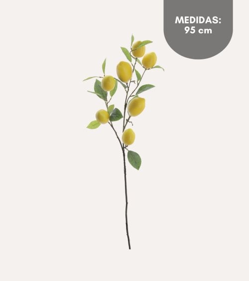 Rama de Limones Decorativa de Plástico