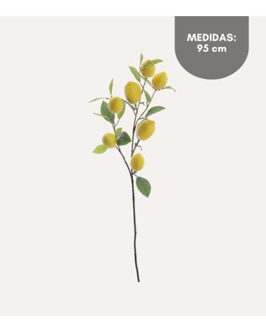 Rama de Limones Decorativa de Plástico