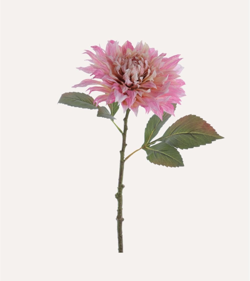 Flor Dahlia Decorativa de Poliéster y Plástico