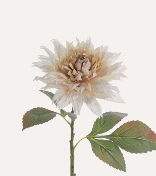 Flor Dahlia Decorativa de Poliéster y Plástico