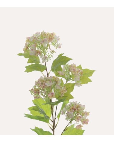 Rama Decorativa Mini Flores Viburnum de Plástico