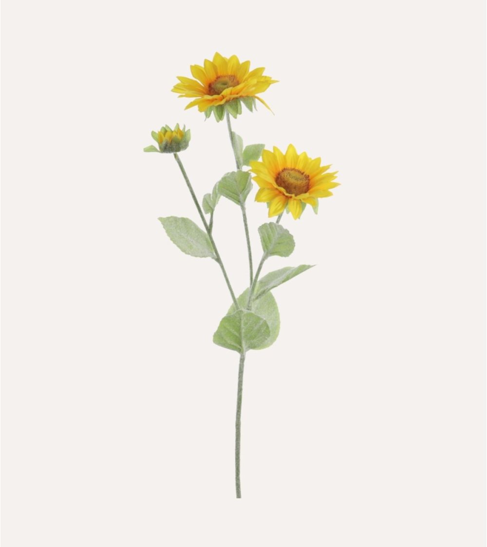 Rama Decorativa Capullos de Girasol de Plástico