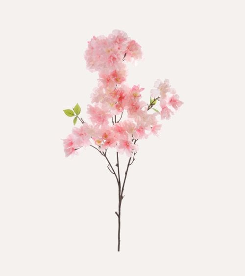 Ramo Decorativa Flores de Sakura de Plástico