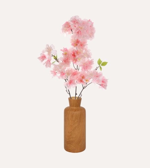 Ramo Decorativa Flores de Sakura de Plástico