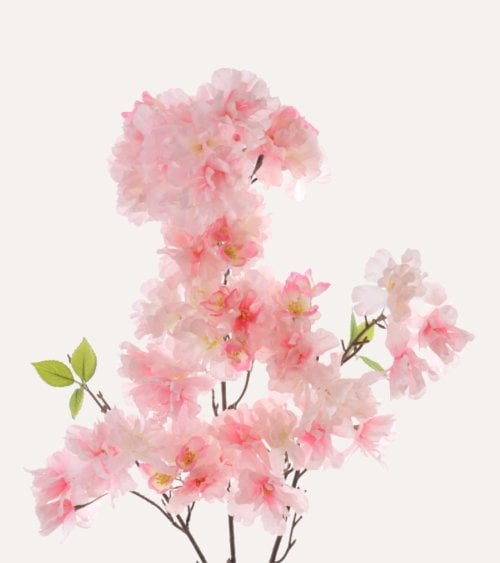 Ramo Decorativa Flores de Sakura de Plástico