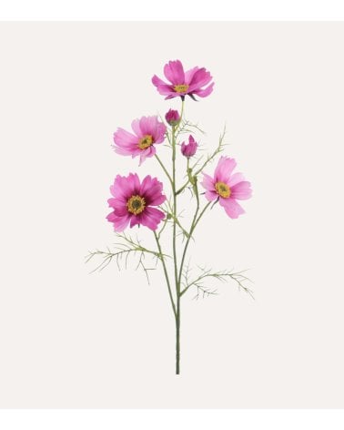 Rama Decorativa Flores Cosmos de Plástico