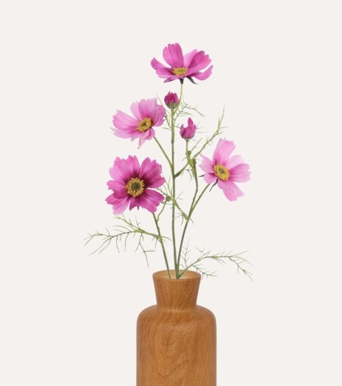 Rama Decorativa Flores Cosmos de Plástico