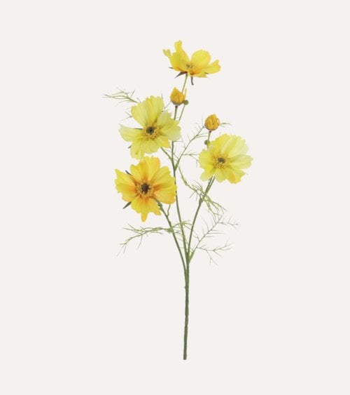 Rama Decorativa Flores Cosmos de Plástico
