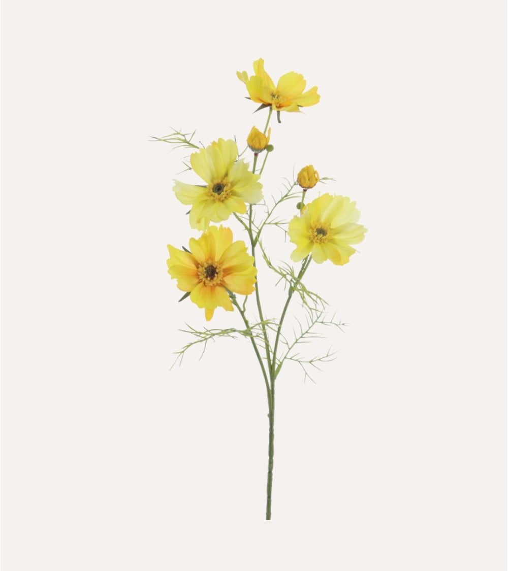 Rama Decorativa Flores Cosmos de Plástico