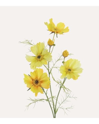 Rama Decorativa Flores Cosmos de Plástico