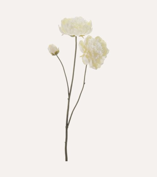 Rama Decorativa Flores de Peonia de Plástico