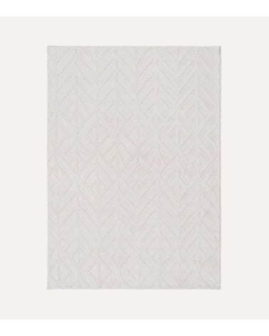 Alfombra Espigas Geométricas con Pelo Corto de Poliéster