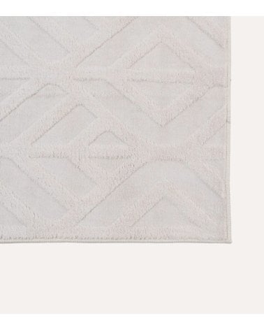 Alfombra Espigas Geométricas con Pelo Corto de Poliéster