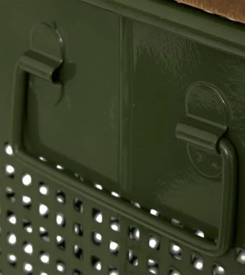 Baúl Decorativo Azae de Metal y Madera