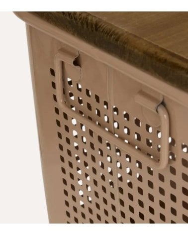 Baúl Decorativo Azae de Metal y Madera