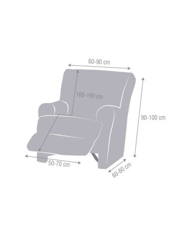 Funda Elástica para Sillón Relax Pies Juntos Bronx