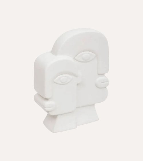 Figura Decorativa Rostros Abstractos Soleya de Dolomita