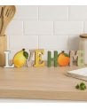 Letras Decorativas con Frutas de MDF
