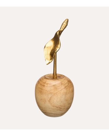 Figura Decorativa de Cereza de Madera de Mango