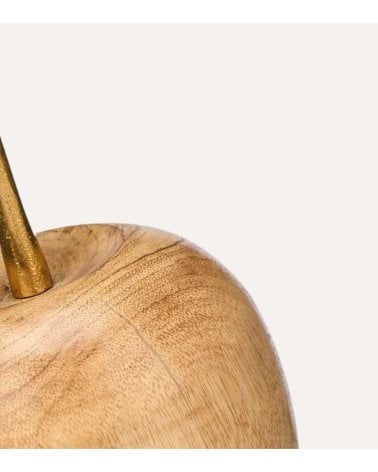 Figura Decorativa de Cereza de Madera de Mango