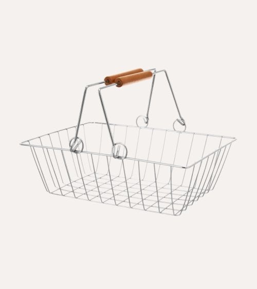 Carro Auxiliar con 4 Cestas Removibles de Metal