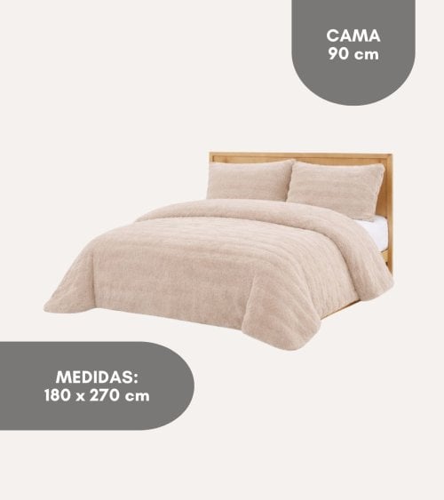 Colcha Bouti Comfort Malta de Pelo Corto