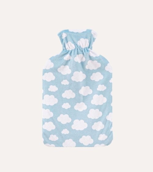 Bolsa de Agua Caliente Nubes con Funda de Tacto Suave