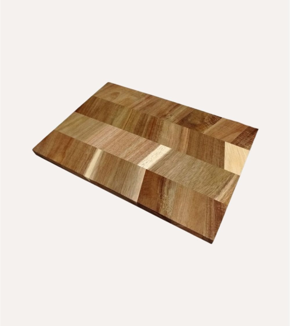 Tabla de Corte Veteada de Madera de Acacia