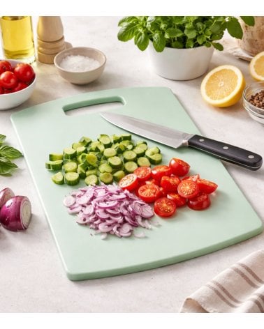 Tabla de Corte Mint con Asa de Plástico