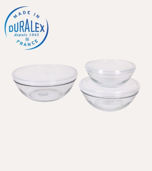 Set de 3 Fiambreras Transparente Lys de Duralex