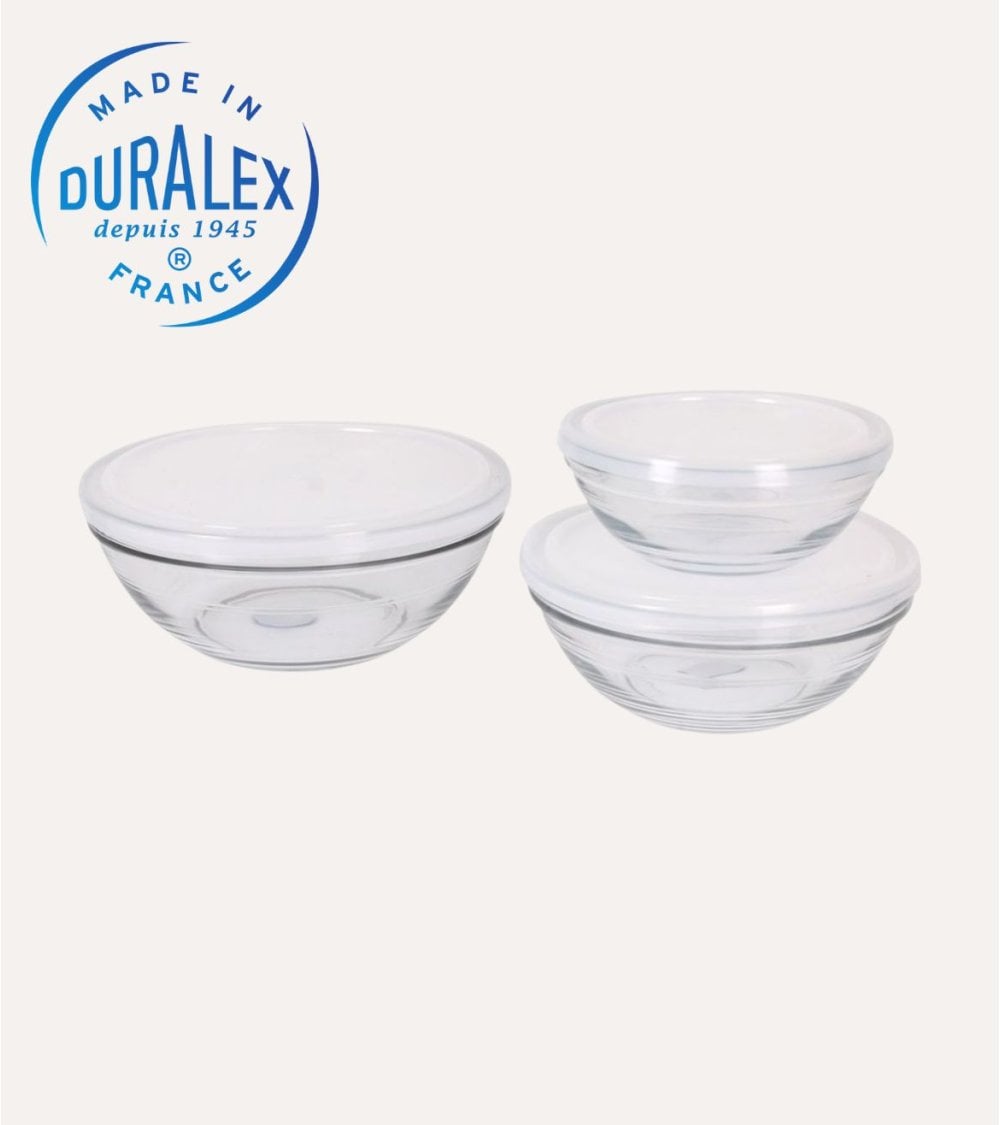 Set de 3 Fiambreras Transparente Lys de Duralex