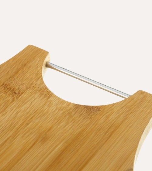 Tabla de Corte para Pizza con Cortador de Bambú