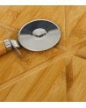 Tabla de Corte para Pizza con Cortador de Bambú
