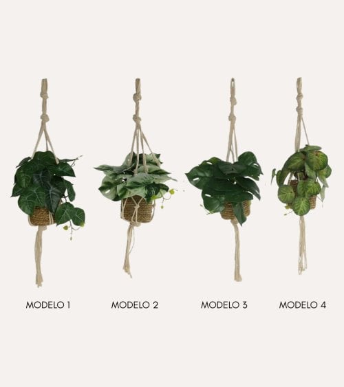 Planta Colgante Decorativa Alga de Plástico