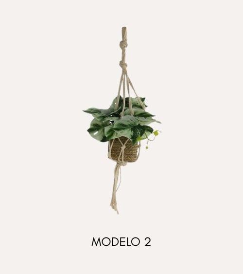 Planta Colgante Decorativa Alga de Plástico