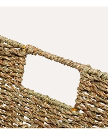 Cesta Reed con Asa de Caña Tejida