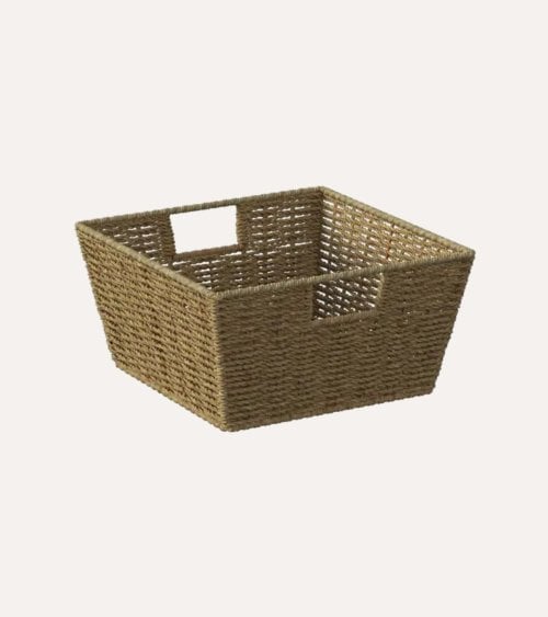 Cesta Reed con Asa de Caña Tejida