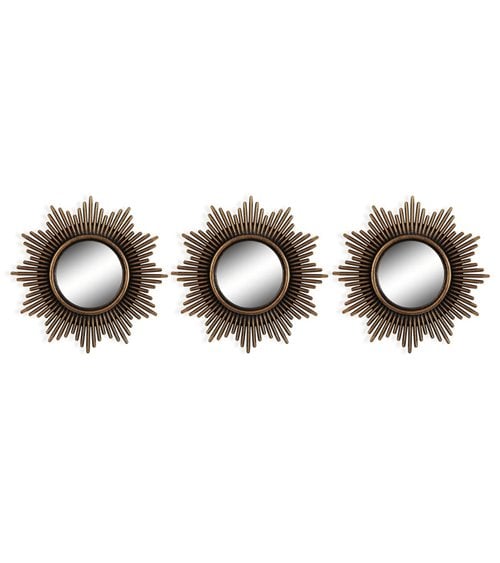 Set de Tres Espejos de Pared de Plástico