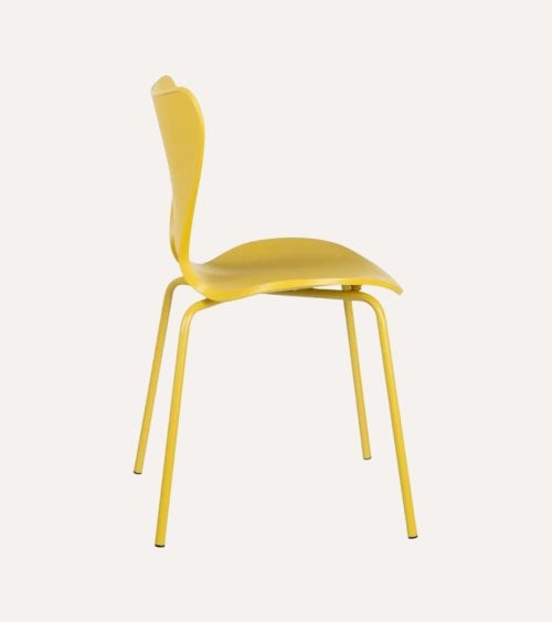 Silla Nórdica de Polipropileno y Patas de Metal