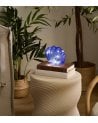 Lámpara de Mesa Concha de Mar LED de Vidrio Tintado