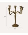 Candelabro Decorativo con 5 Brazos de Acero y Aluminio