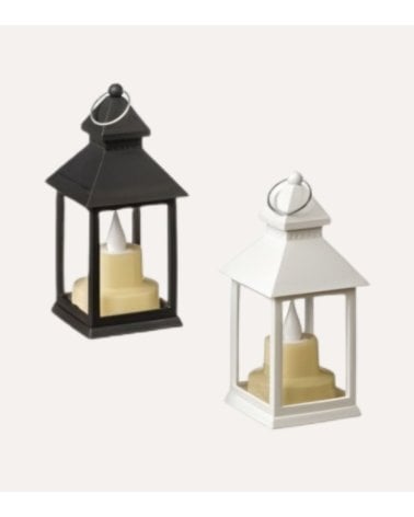 Farol Decorativo con Vela LED de Plástico