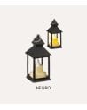 Farol Decorativo con Vela LED de Plástico