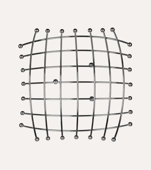 Frutero Cesta Geométrico de Acero