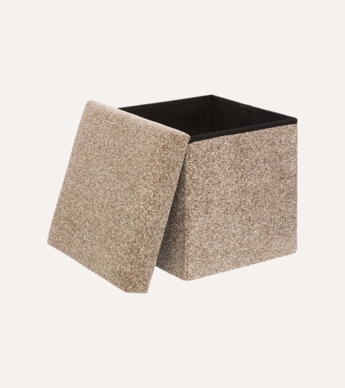 Puff Plegable Oxia de Efecto Chenilla