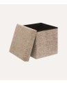 Puff Plegable Oxia de Efecto Chenilla