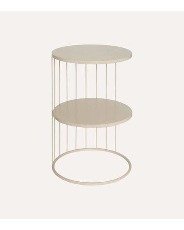 Mesa Auxiliar Kobu con 2 Niveles de Acero