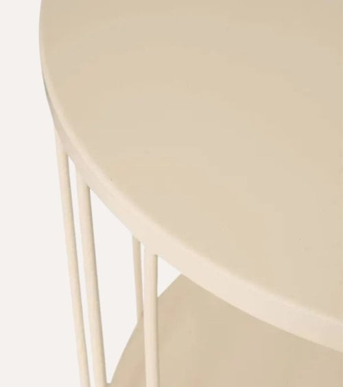 Mesa Auxiliar Kobu con 2 Niveles de Acero