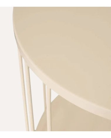 Mesa Auxiliar Kobu con 2 Niveles de Acero